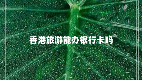 香港旅游能辦銀行卡嗎