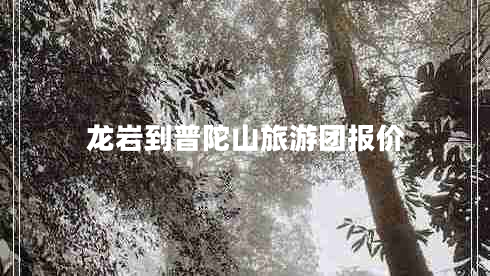 龍巖到普陀山旅游團報價 龍巖到普陀山旅游團報價