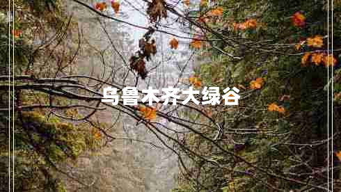 烏魯木齊大綠谷