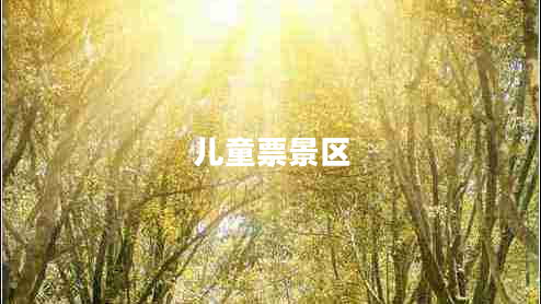 兒童票景區(qū)