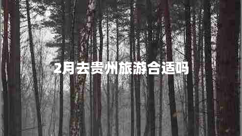 2月去貴州旅游合適嗎