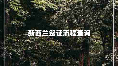 新西蘭簽證流程查詢