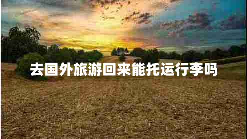 去國外旅游回來能托運行李嗎