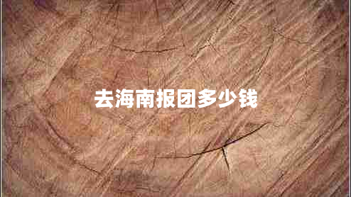 去海南報團多少錢