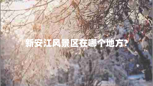 新安江風(fēng)景區(qū)在哪個(gè)地方?