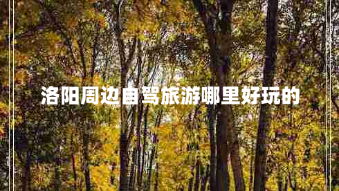 洛陽周邊自駕旅游哪里好玩的