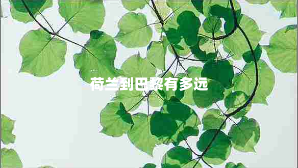 荷蘭到巴黎有多遠(yuǎn)