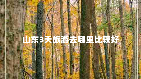 山東3天旅游去哪里比較好