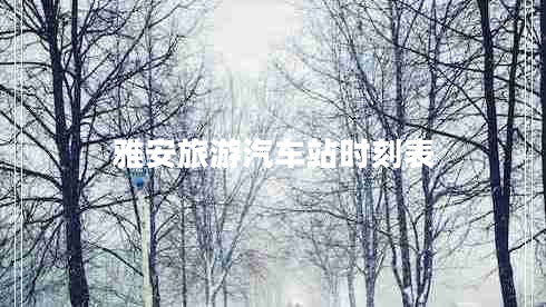 雅安旅游汽車站時刻表