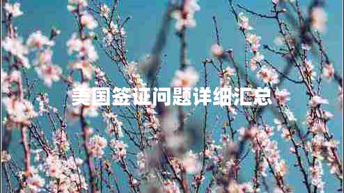 美國簽證問題詳細(xì)匯總