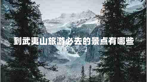 到武夷山旅游必去的景點有哪些