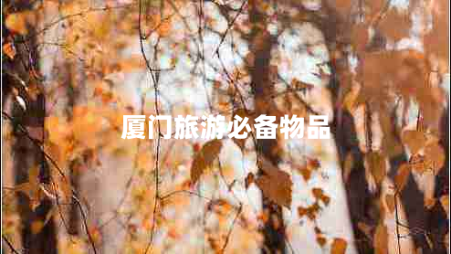 廈門旅游必備物品