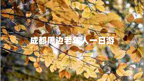 成都周邊老年人一日游