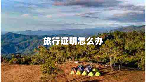 旅行證明怎么辦 旅行證明怎么辦