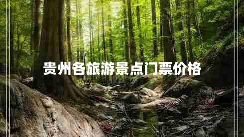 貴州各旅游景點(diǎn)門(mén)票價(jià)格 貴州各旅游景點(diǎn)門(mén)票價(jià)格