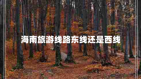 海南旅游線路東線還是西線