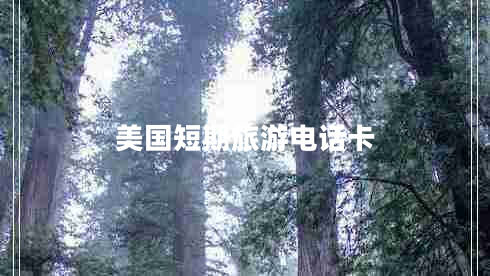 美國短期旅游電話卡
