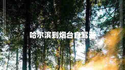 哈爾濱到煙臺自駕游