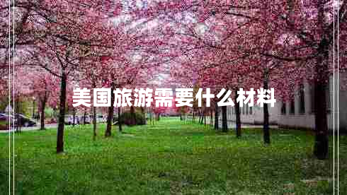 美國旅游需要什么材料 美國旅游需要什么材料