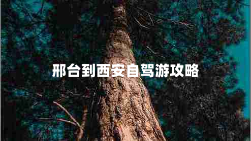 邢臺(tái)到西安自駕游攻略