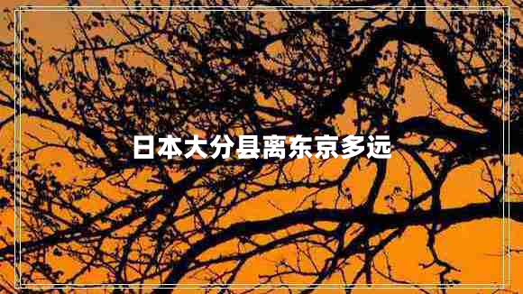 日本大分縣離東京多遠(yuǎn)