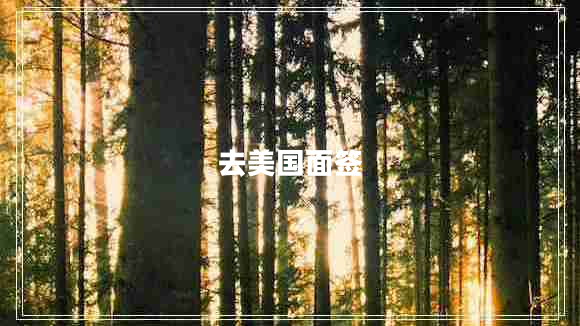 去美國面簽 去美國面簽