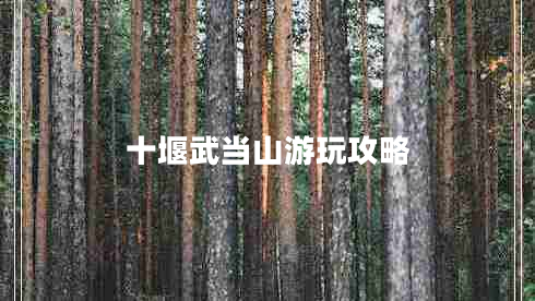 十堰武當(dāng)山游玩攻略