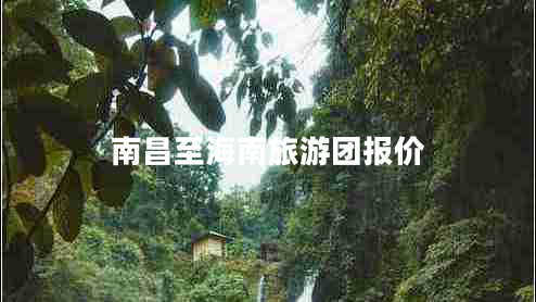 南昌至海南旅游團報價