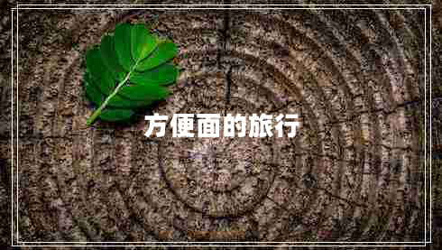 方便面的旅行