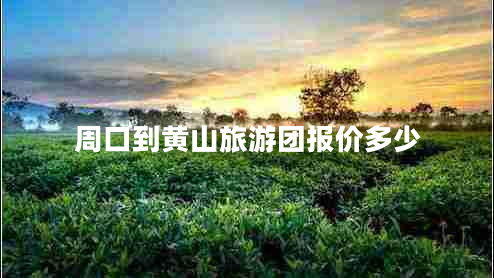 周口到黃山旅游團(tuán)報(bào)價(jià)多少