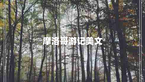 摩洛哥游記美文