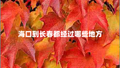 ?？诘介L春都經(jīng)過哪些地方