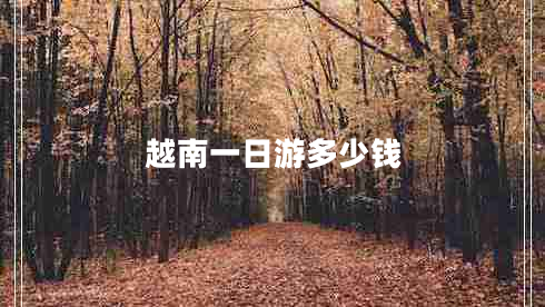 越南一日游多少錢