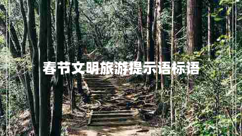 春節(jié)文明旅游提示語標(biāo)語
