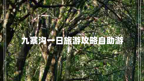 九寨溝一日旅游攻略自助游