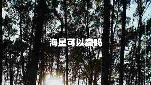 海星可以賣嗎