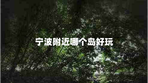 寧波附近哪個島好玩