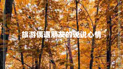 旅游偶遇朋友的說說心情