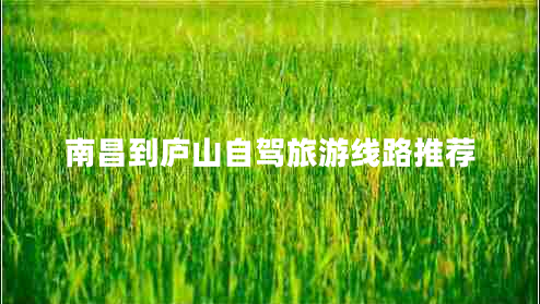 南昌到廬山自駕旅游線路推薦