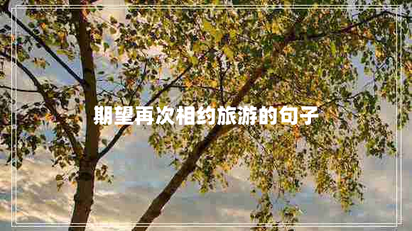 期望再次相約旅游的句子