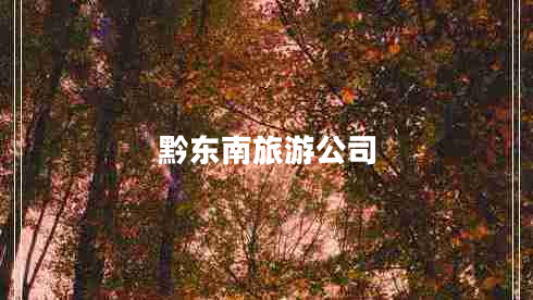 黔東南旅游公司 黔東南旅游公司