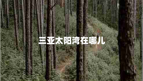 三亞太陽灣在哪兒 三亞太陽灣在哪兒