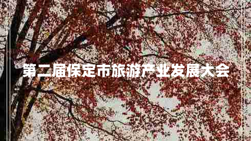 第二屆保定市旅游產(chǎn)業(yè)發(fā)展大會