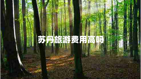 蘇丹旅游費(fèi)用高嗎