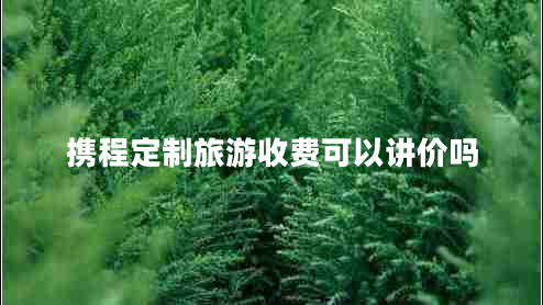 攜程定制旅游收費可以講價嗎