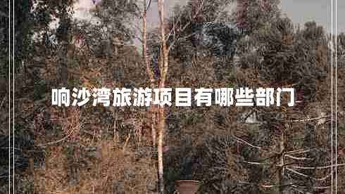 響沙灣旅游項(xiàng)目有哪些部門