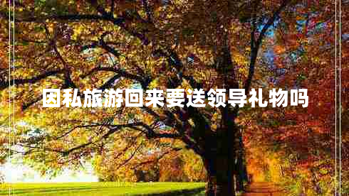 因私旅游回來要送領(lǐng)導禮物嗎 因私旅游回來要送領(lǐng)導禮物嗎
