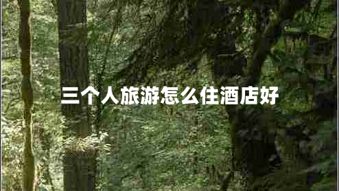 三個人旅游怎么住酒店好 三個人旅游怎么住酒店好