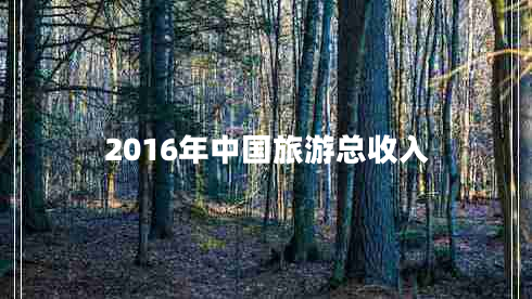 2016年中國(guó)旅游總收入