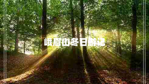 峨眉山冬日游記